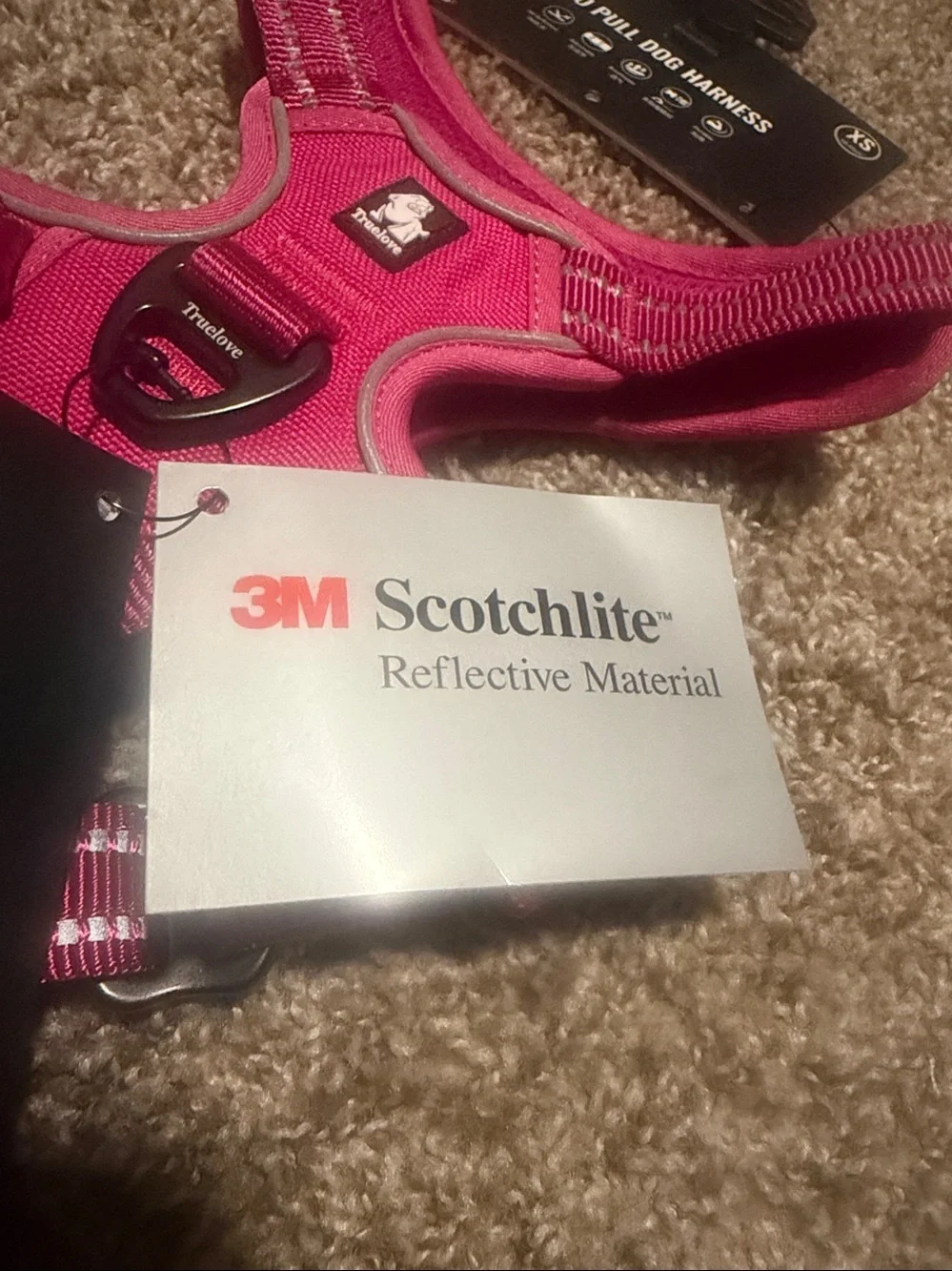 NWT Truelove No Pull Dog Harness in Hot Pink (XS)